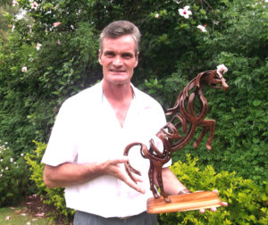 horseshoe sculpture