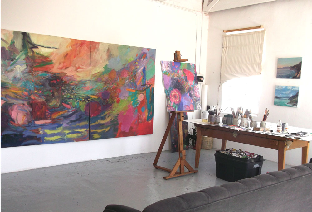 Cathy Layzell's studio