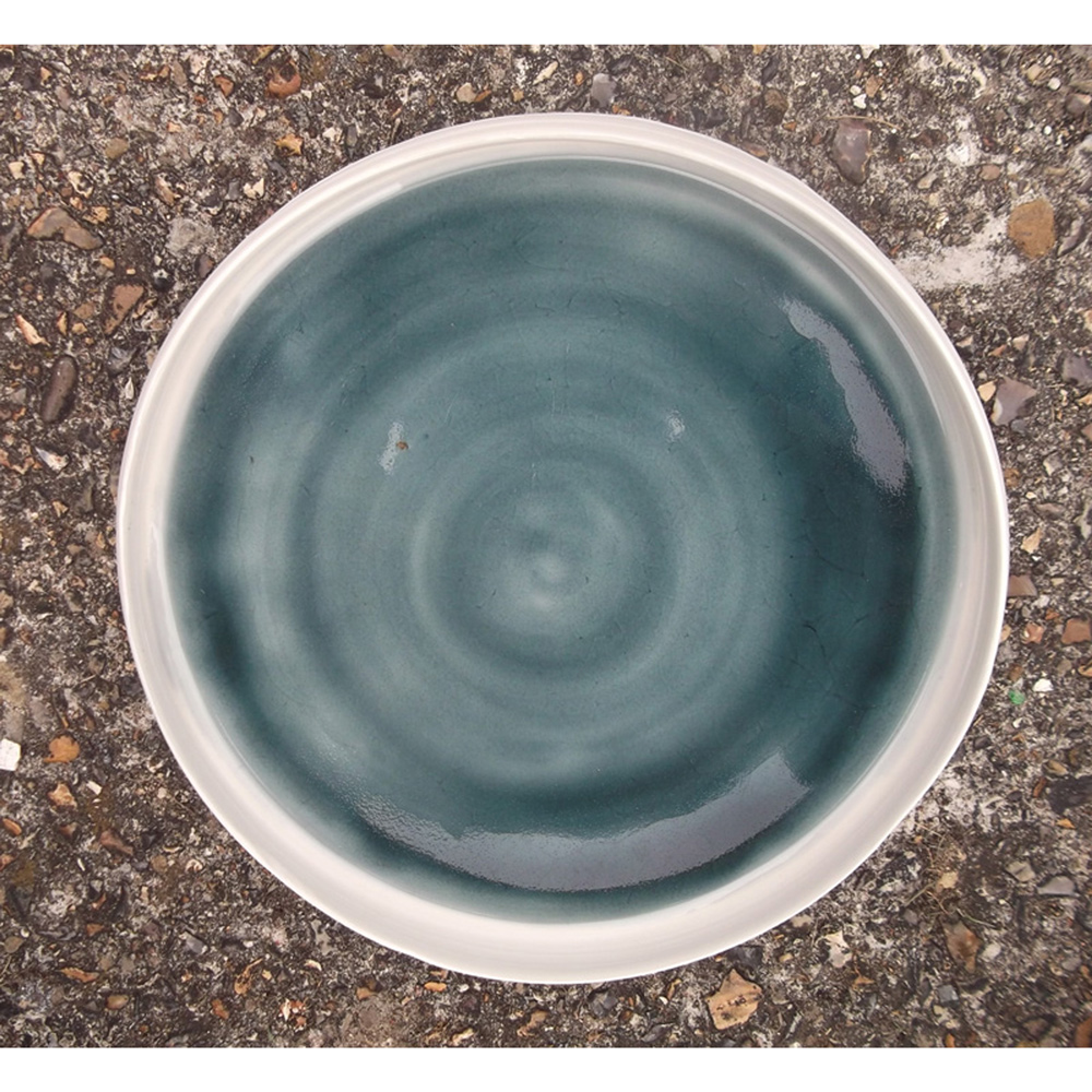 rimmed shallow bowl