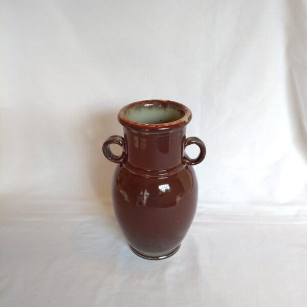 deep red pottery jar