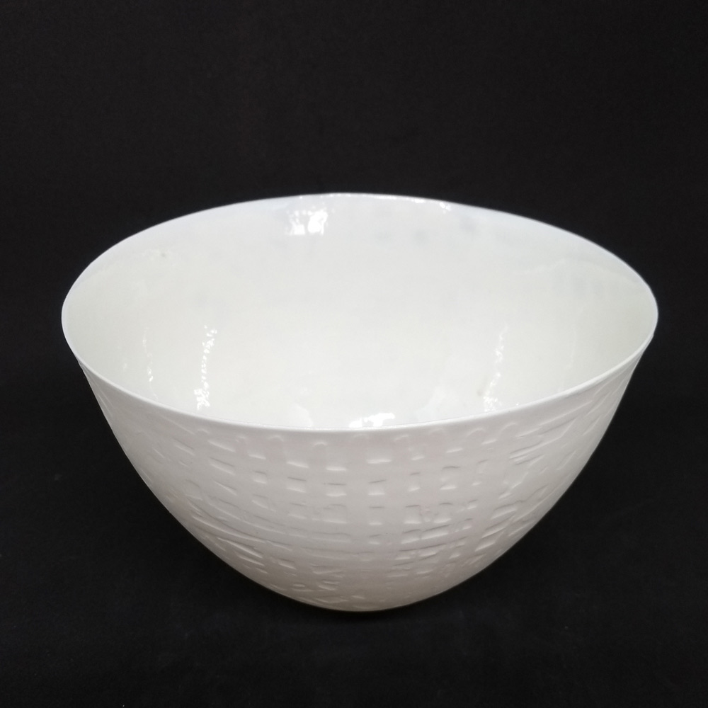 contemporary white bowl