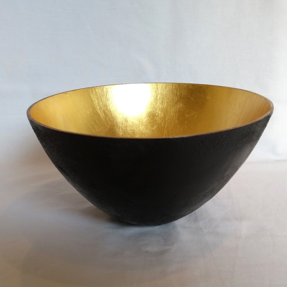 black and gold bowl