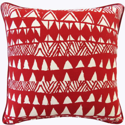 red cushion cover