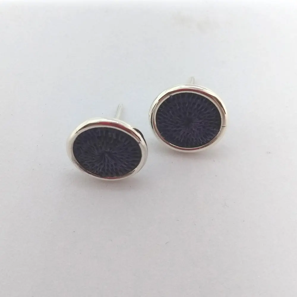 navy blue earrings