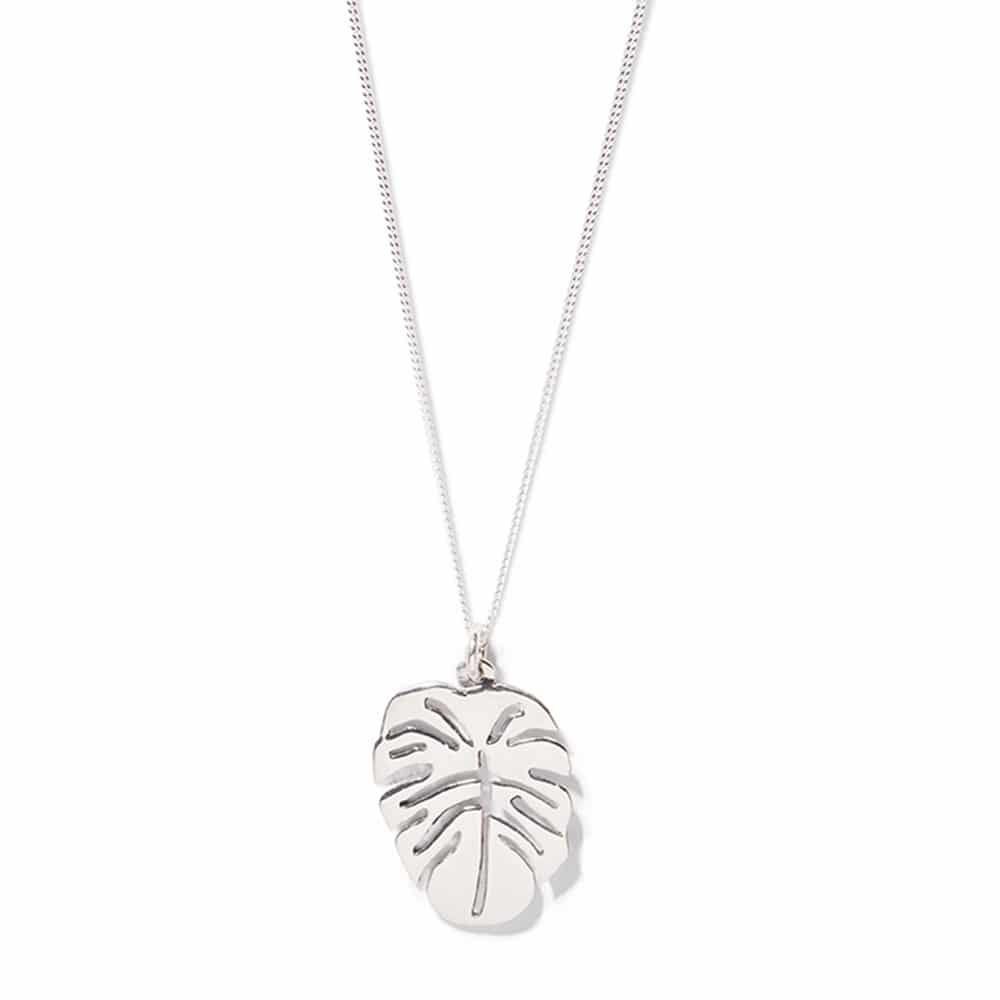 silver leaf pendant