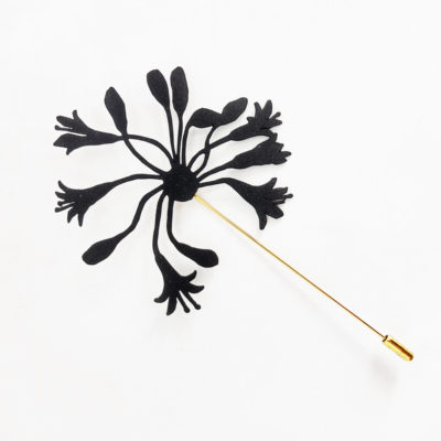 black brooch