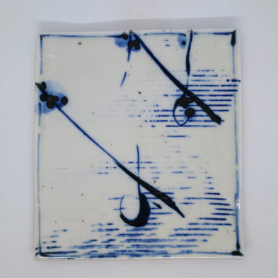 blue and white