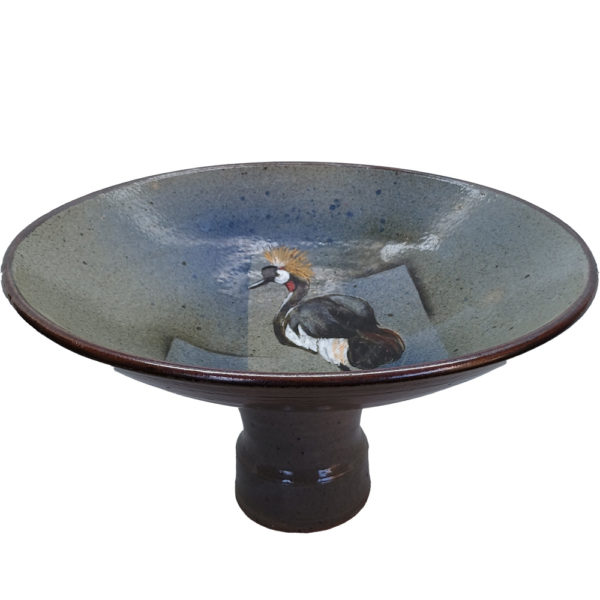 Crested-crown crane bowl - Image 3