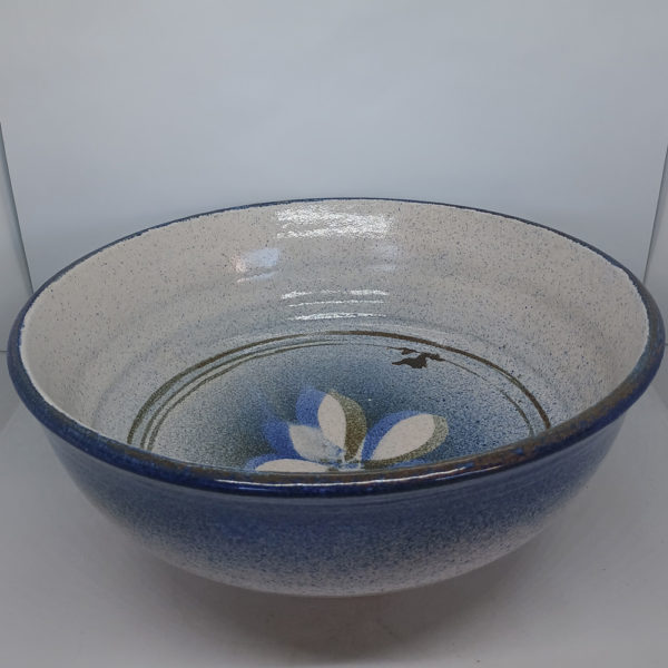 large blue bowl