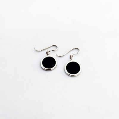 black earrings