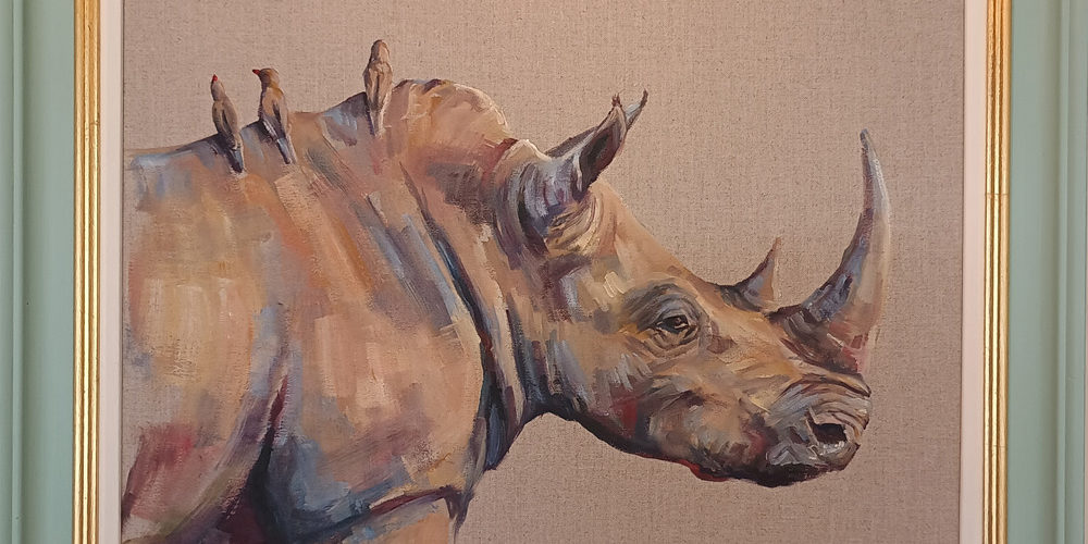 Rhino-square rhino portrait