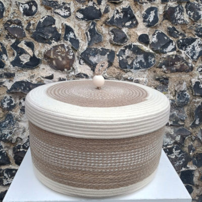 large lidded basket